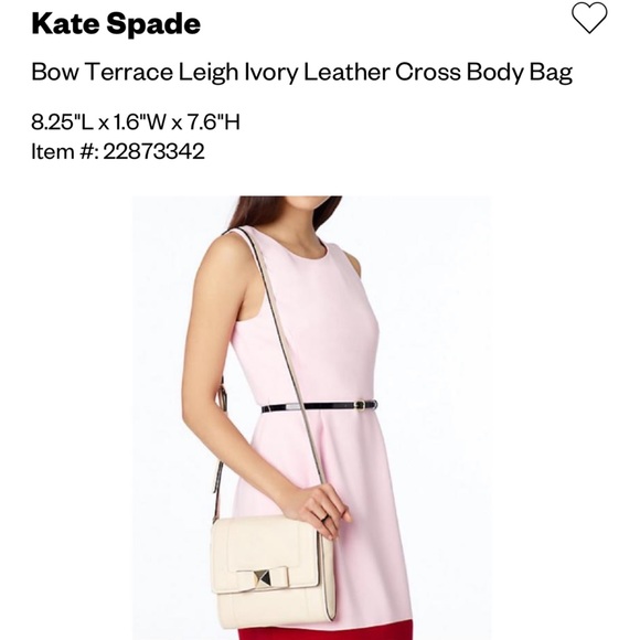 Kate Spade Leight bow Terry Ivory leather Bag - Picture 2 of 16